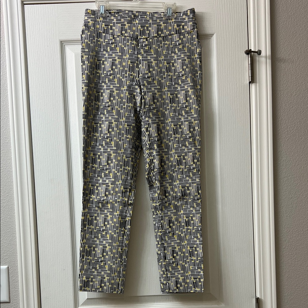 Jules & Leopold Black, Gray and White Geometric Pants